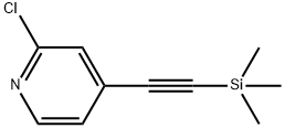 2-chloro-4-[2-(trimethylsilyl)ethynyl]pyridine Struktur