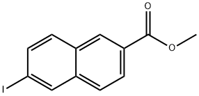 2-Naphthalenecarboxylic acid, 6-iodo-, methyl ester Struktur