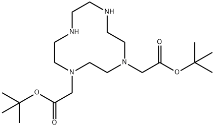 1,4,7,10-Tetraazacyclododecane-1,4-diacetic acid, 1,4-bis(1,1-dimethylethyl) ester Struktur