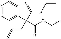 1,3-diethyl 2-phenyl-2-(prop-2-en-1-yl)propanedioate Struktur