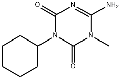 1,3,5-Triazine-2,4(1H,3H)-dione, 6-amino-3-cyclohexyl-1-methyl- Struktur