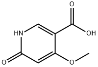 3-Pyridinecarboxylic acid, 1,6-dihydro-4-methoxy-6-oxo- Struktur