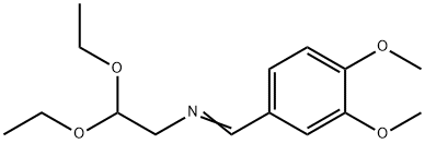 Ethanamine, N-[(3,4-dimethoxyphenyl)methylene]-2,2-diethoxy- Struktur