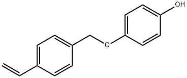 Phenol, 4-[(4-ethenylphenyl)methoxy]- Struktur