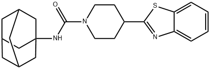 1-Piperidinecarboxamide,4-(2-benzothiazolyl)-N-tricyclo[3.3.1.13,7]dec-1-yl-(9CI) Struktur