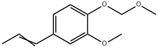 Benzene, 2-methoxy-1-(methoxymethoxy)-4-(1-propen-1-yl)- Struktur