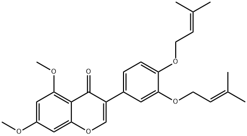 Glabrescione B Struktur