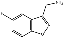 1,2-Benzisoxazole-3-methanamine,5-fluoro-(9CI) Struktur