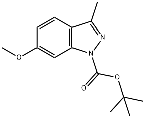 TERT-BUTYL 6-METHOXY-3-METHYL-1H-INDAZOLE-1-CARBOXYLATE, 691900-70-6, 結(jié)構(gòu)式