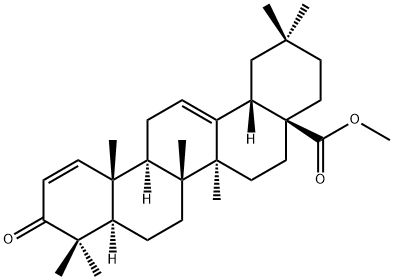 Oleana-1,12-dien-28-oic acid, 3-oxo-, methyl ester Struktur