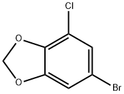 6-Bromo-4-chloro-2H-1,3-benzodioxole Struktur