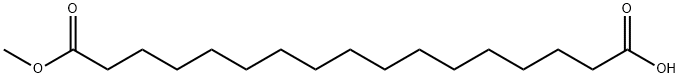 Heptadecanedioic acid, 1-methyl ester Struktur