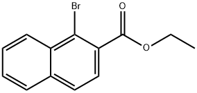 Naphthalenecarboxylic acid, 1-bromo-, ethyl ester Struktur