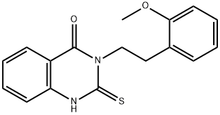 3-[2-(2-methoxyphenyl)ethyl]-2-sulfanylidene-1H-quinazolin-4-one Struktur