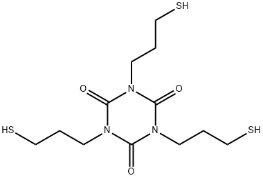 1,3,5-Triazine-2,4,6(1H,3H,5H)-trione, 1,3,5-tris(3-mercaptopropyl)- Struktur