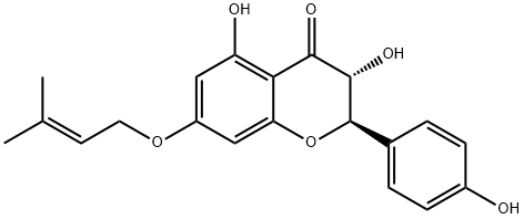 7-Prenyloxyaromadendrin Struktur