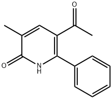 2(1H)-Pyridinone,5-acetyl-3-methyl-6-phenyl-(9CI) Struktur