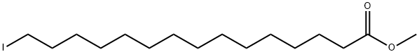 Pentadecanoic acid, 15-iodo-, methyl ester Struktur