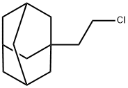 Tricyclo[3.3.1.13,7]decane, 1-(2-chloroethyl)- Struktur