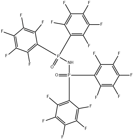 Phosphinic amide, N-[bis(pentafluorophenyl)phosphinyl]-P,P-bis(pentafluorophenyl)- Struktur