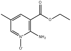 3-Pyridinecarboxylicacid,2-amino-5-methyl-,ethylester,1-oxide(9CI) Struktur