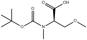 D-Serine, N-[(1,1-dimethylethoxy)carbonyl]-N,O-dimethyl- Struktur