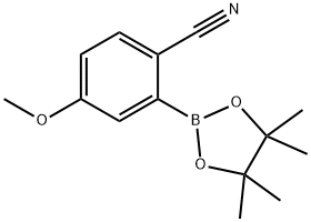 Benzonitrile, 4-methoxy-2-(4,4,5,5-tetramethyl-1,3,2-dioxaborolan-2-yl)- Struktur