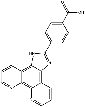 4-(1H-imidazo[4,5-f][1,10]phenanthrolin-2-yl)benzoic acid Struktur