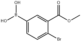 4-Bromo-3-(methoxycarbonyl)phenylboronic acid Struktur