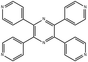 Pyrazine, 2,3,5,6-tetra-4-pyridinyl- Struktur