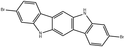 Indolo[3,2-b]carbazole, 3,9-dibromo-5,11-dihydro- Struktur