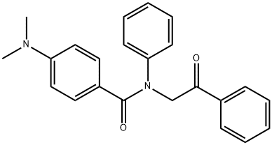 Benzamide, 4-(dimethylamino)-N-(2-oxo-2-phenylethyl)-N-phenyl- Struktur