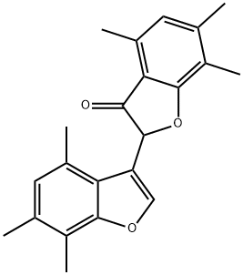 4,6,7,4,6,7-Hexamethyl-[2,3]bibenzofuranyl-3-one Struktur