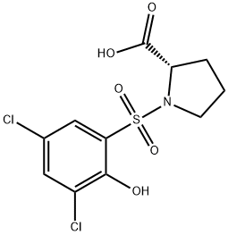 1-[(3,5-Dichloro-2-hydroxyphenyl)sulfonyl]-L-proline Struktur