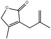 2(5H)-Furanone, 4-methyl-3-(2-methyl-2-propen-1-yl)- Struktur