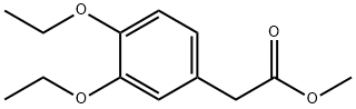 Benzeneacetic acid, 3,4-diethoxy-, methyl ester Struktur