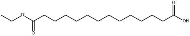 Tetradecanedioic acid, 1-ethyl ester Struktur