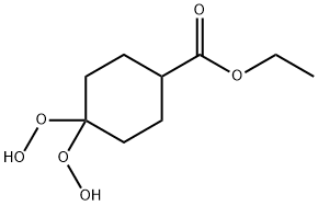 Cyclohexanecarboxylic acid, 4,4-bis(hydroperoxy)-, ethyl ester