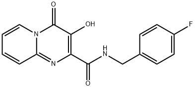 N-(4-Fluorobenzyl)-3-hydroxy-4-oxo-4H-pyrido[1,2-a]pyrimidine-2-carboxamide Struktur