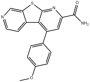 4-(4-Methoxyphenyl)thieno[2,3-b:5,4-c']dipyridine-2-carboxamide Struktur