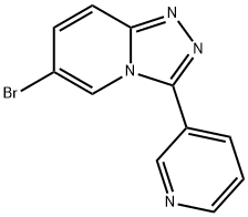 3-6-Bromo-[1,2,4]triazolo[4,3-a]pyridin-3-ylpyridine Struktur