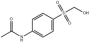 Acetamide, N-[4-[(hydroxymethyl)sulfonyl]phenyl]- Struktur