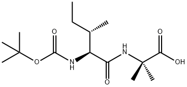 Boc-Ile-Aib-OH Struktur