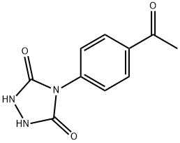 1,2,4-Triazolidine-3,5-dione, 4-(4-acetylphenyl)- Struktur