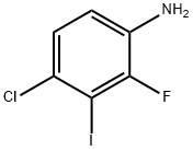 Benzenamine, 4-chloro-2-fluoro-3-iodo- Struktur