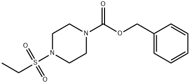 1-Piperazinecarboxylic acid, 4-(ethylsulfonyl)-, phenylmethyl ester Struktur