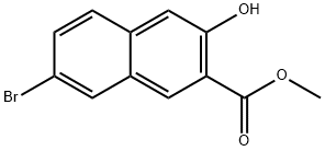 Methyl 7-bromo-3-hydroxy-2-naphthoate Struktur