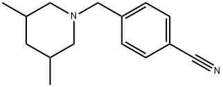 Benzonitrile, 4-[(3,5-dimethyl-1-piperidinyl)methyl]- Struktur