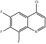 4-Chloro-6,7,8-trifluoroquinoline Struktur