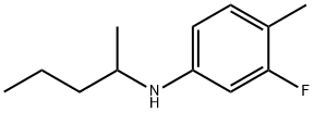 3-氟-4-甲基-N-(戊-2-基)苯胺 結(jié)構(gòu)式